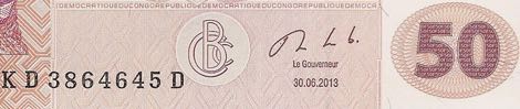 Congo_Democratic_Republic_BCC_50_francs_2013.06.30_B19b_P97_KD_3864645_D_sig